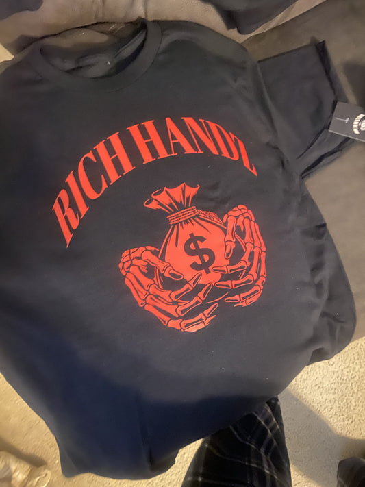 RICH HANDZ T-SHIRT (BLACK)